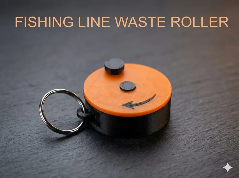 fishing line waste roller