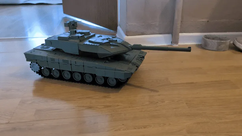 Xl Cyberbrick Leopard A7 Tank view 2