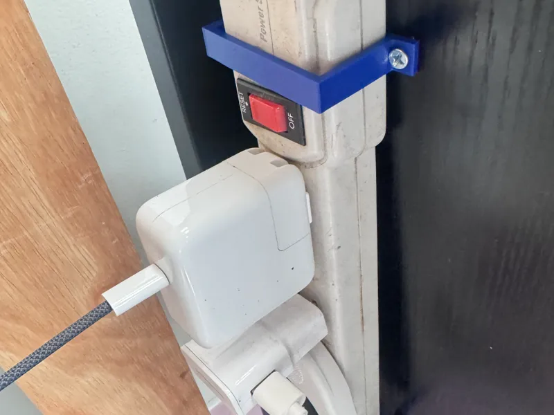 desk power strip holder 