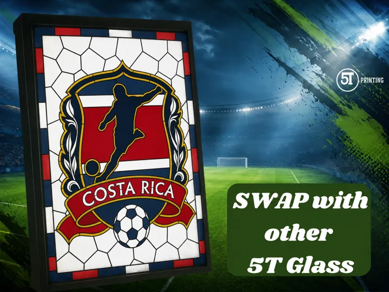 Costa Rica national team light (Swappable Glass)