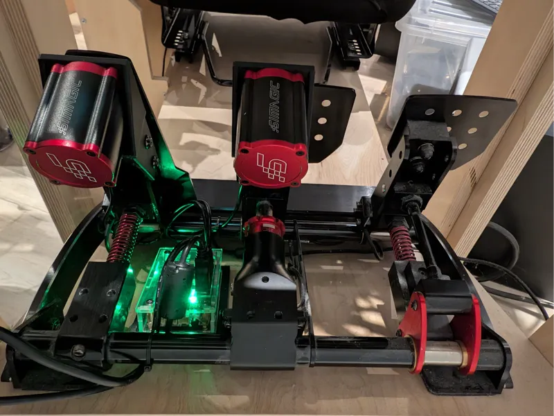 Simagic P-HPR mount on Fanatec Clubsport V3 Pedals