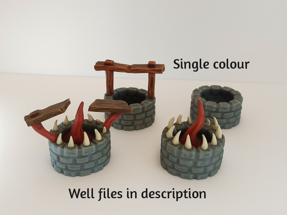 D&D Mini - Well Mimic - 2 Variations - TTRPG model