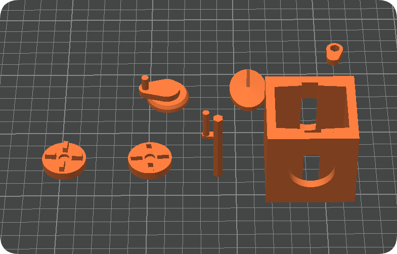 Miniatura 2 do modelo 3D 机巧装置 可动音乐大虾