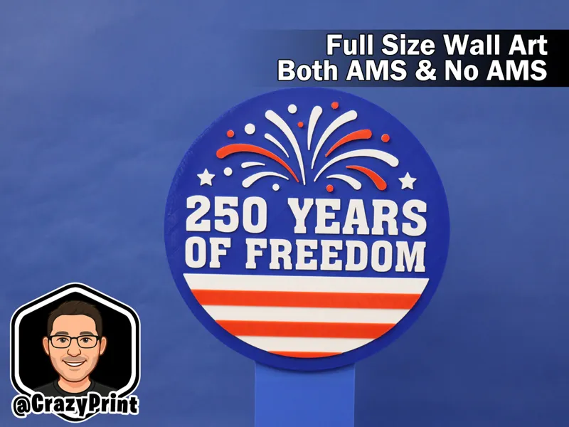 250 Yrs of Freedom-Patriotic Wall Art /Sign No AMS