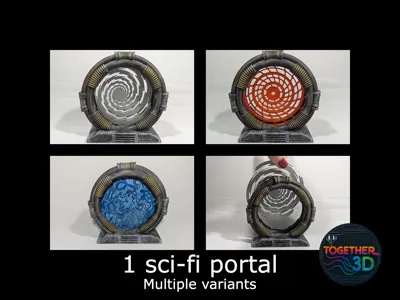 Sci-Fi modular portal - scenery