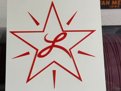 Lucero Star - HueForge Wall Plaque | Fan Art