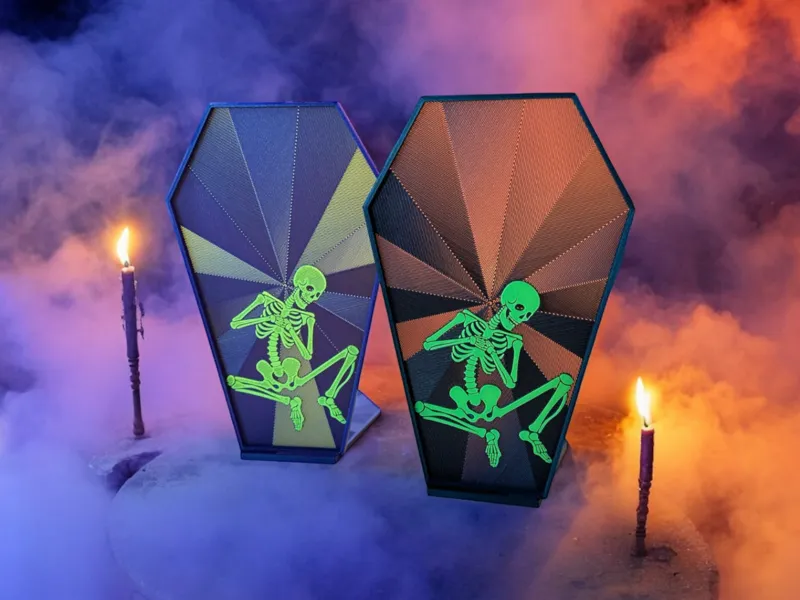 Skeleton Coffin Light Catcher