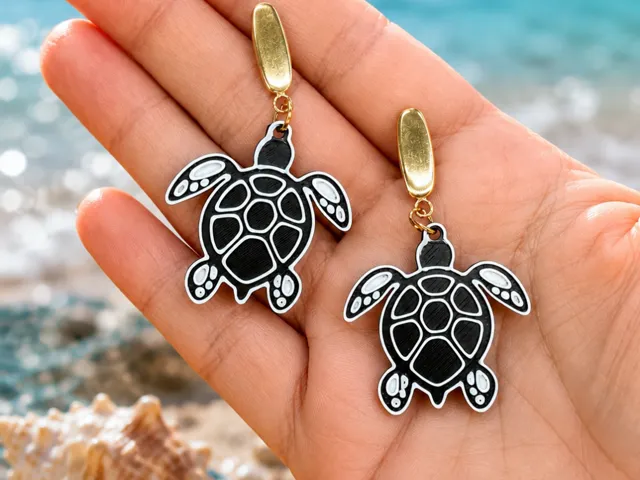 Pendientes tortuga