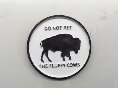 Fluffy Cow (Bison) Coaster