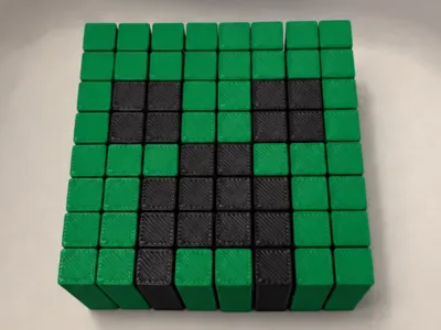 Minecraft creeper block fidget