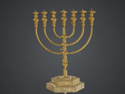 Golden Temple Menorah  + | Elegant Jewish Decor 