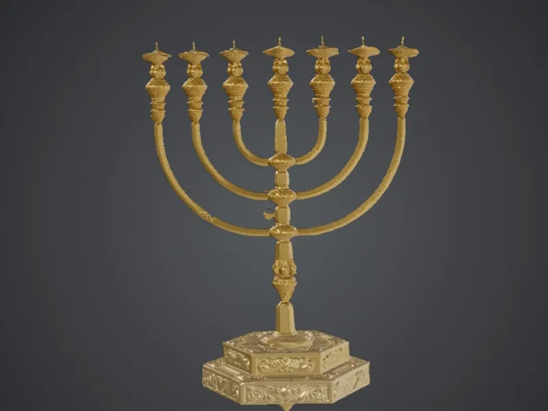 Golden Temple Menorah  + | Elegant Jewish Decor 