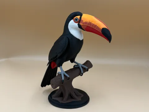Letrero o emblema decorativo: Treetop Toucan — referencia de MakerWorld
