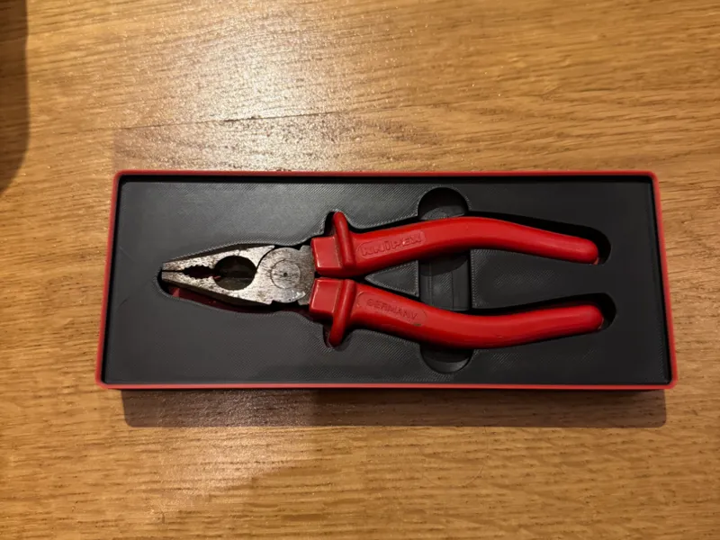Gridfinity bin för Knipex tång modell 03 02 160