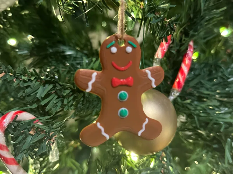 Gingerbread Man Hanging Décor / Keychain