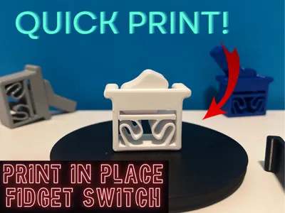Print in Place Fidget Lever/Switch Fidget toy