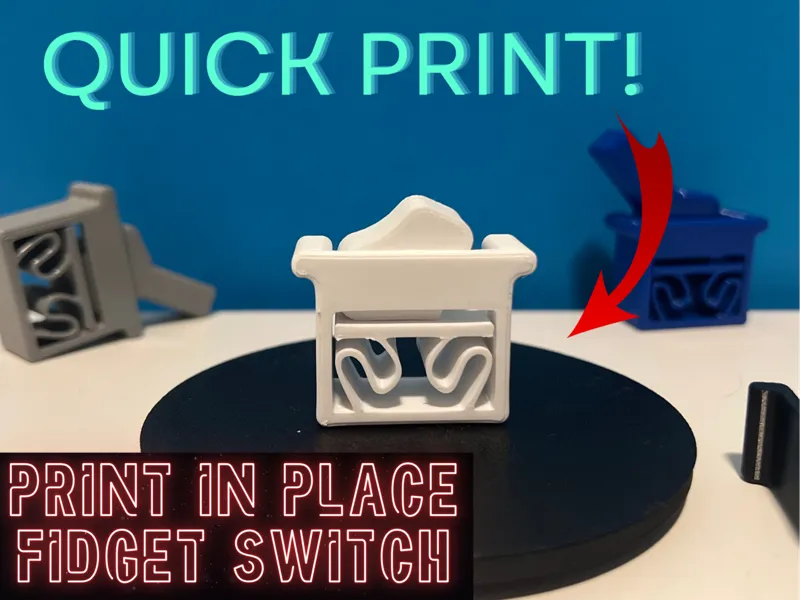 Print in Place Fidget Lever/Switch Fidget toy