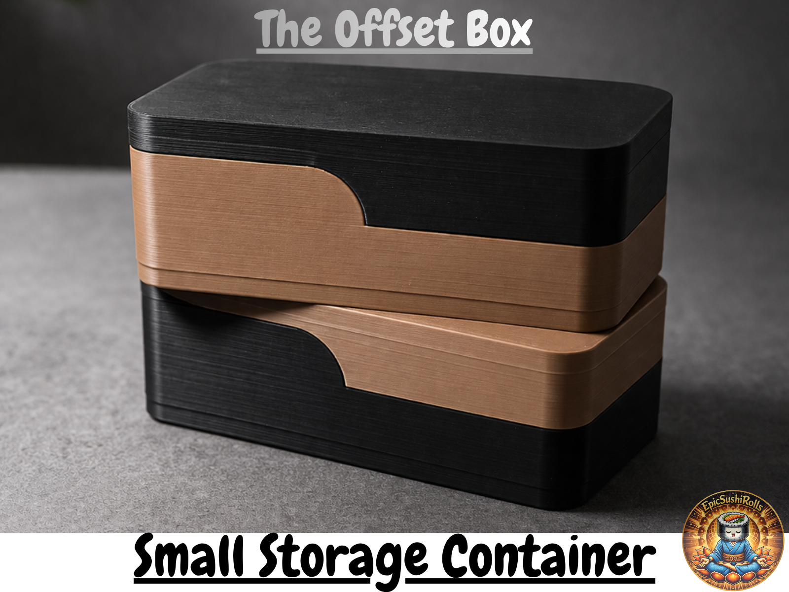 Offset Box - Small Storage Container