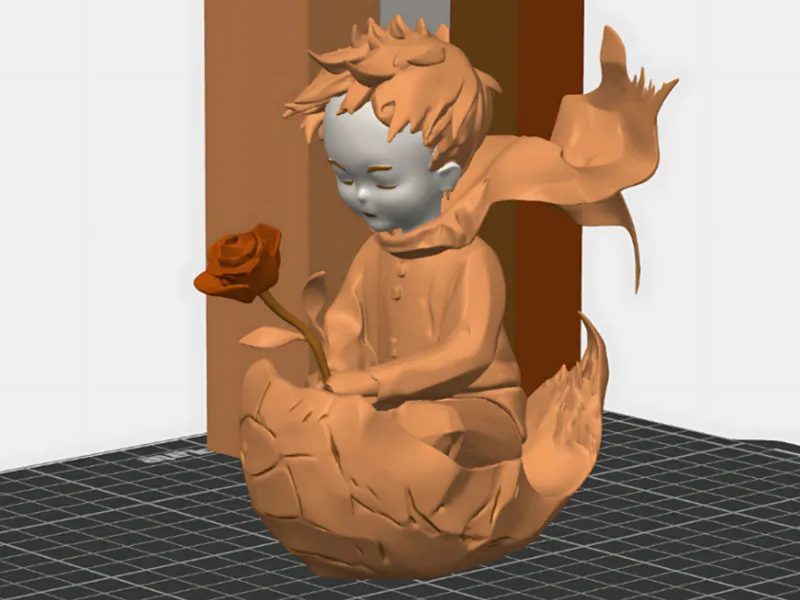 Little Prince 3D Model 4 Color