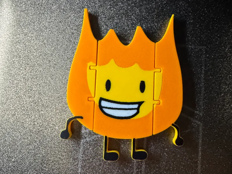 Firey - Battle for Dream Island BFDI Flexi Toy