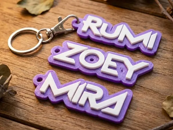 Keychain – Huntrix Font Style