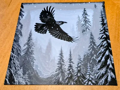 Snow Raven
