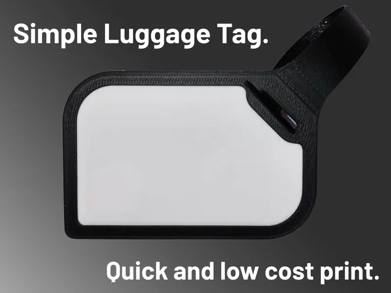 Simple Luggage Tag