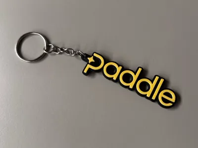 Paddle logo keychain