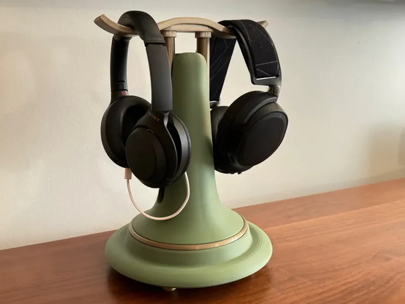 Midst - MidCentury Dual Headphone Display Stand
