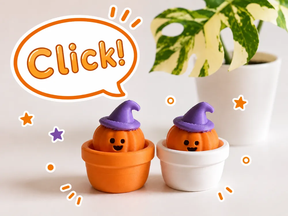 Objeto manipulable: Pumpkin Witch Clicker. Referencia del modelo original.