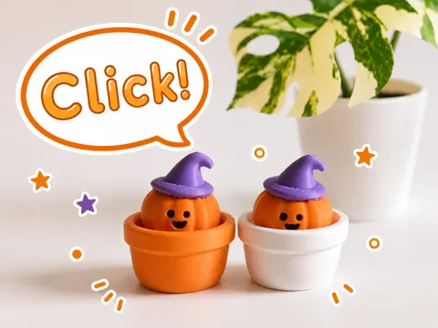 Objeto manipulable: Pumpkin Witch Clicker — referencia de MakerWorld