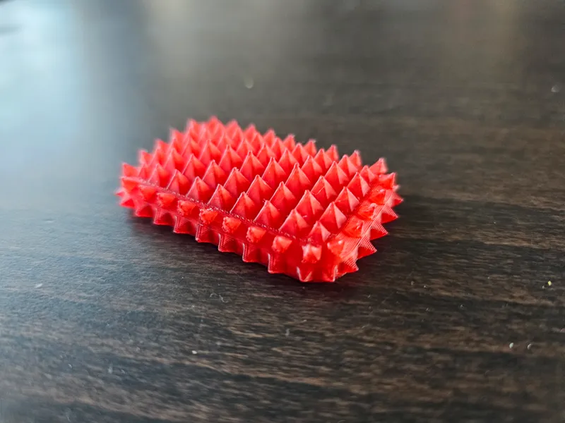 Spikier sensory fidget card with magnets