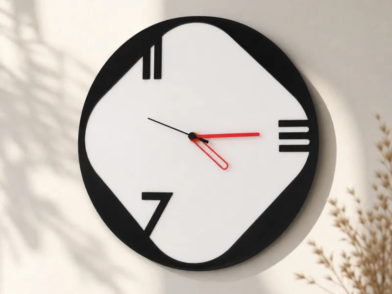 Nova Wall Clock | Mixed Material