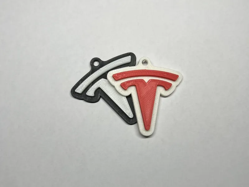 TESLA keychain Dual Color NO AMS Needed