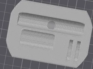Car phone holder (with cable hole)