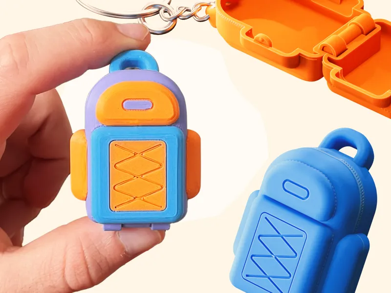 Backpack Keychain Box