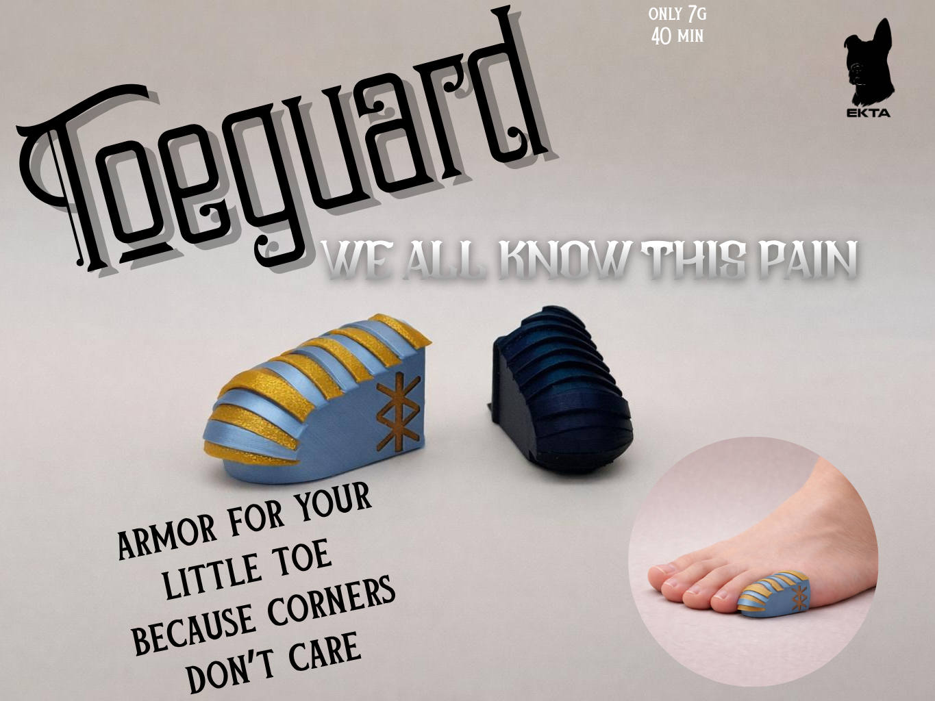 ToeGuard Armor - Stubbing your toe will never hurt