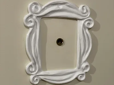 Friends TV Show Peephole Frame for Door