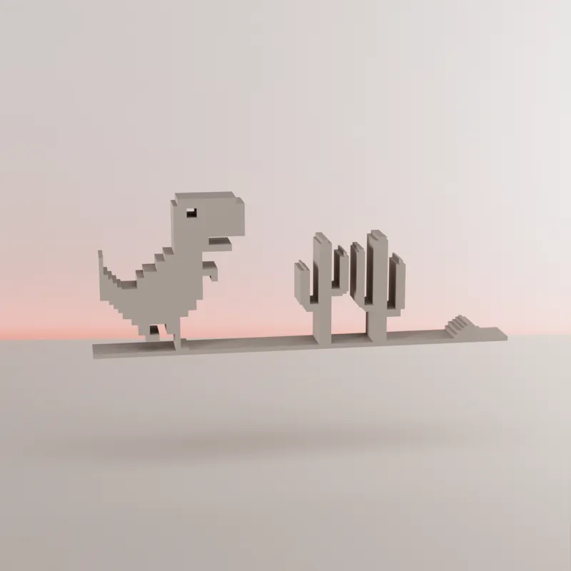 Chrome Dino scene