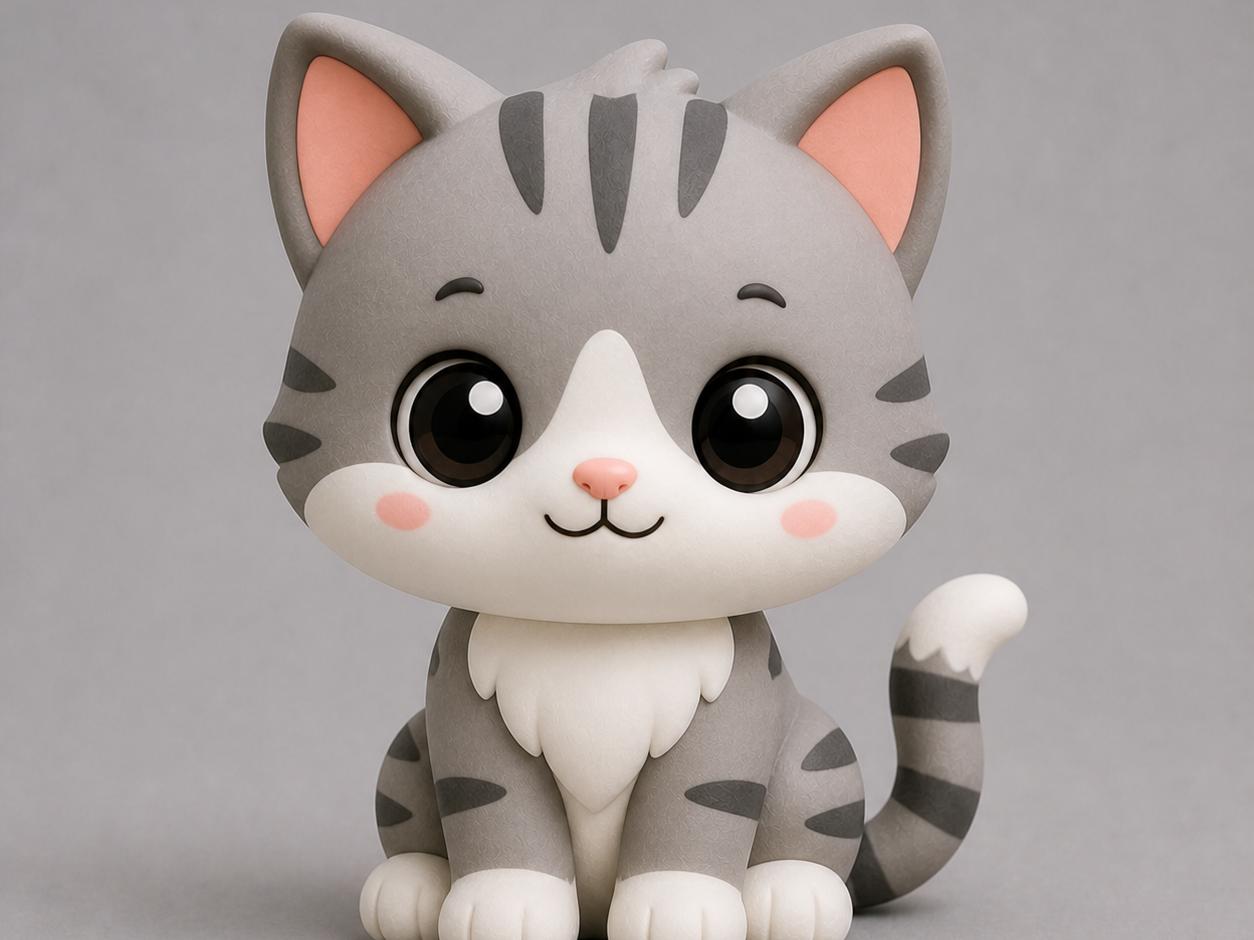 Figurine Chat Kawaii - EASY PRINT