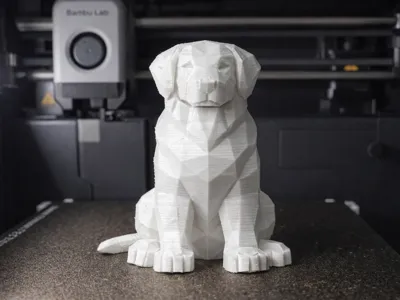 Low Poly Golden Retriever