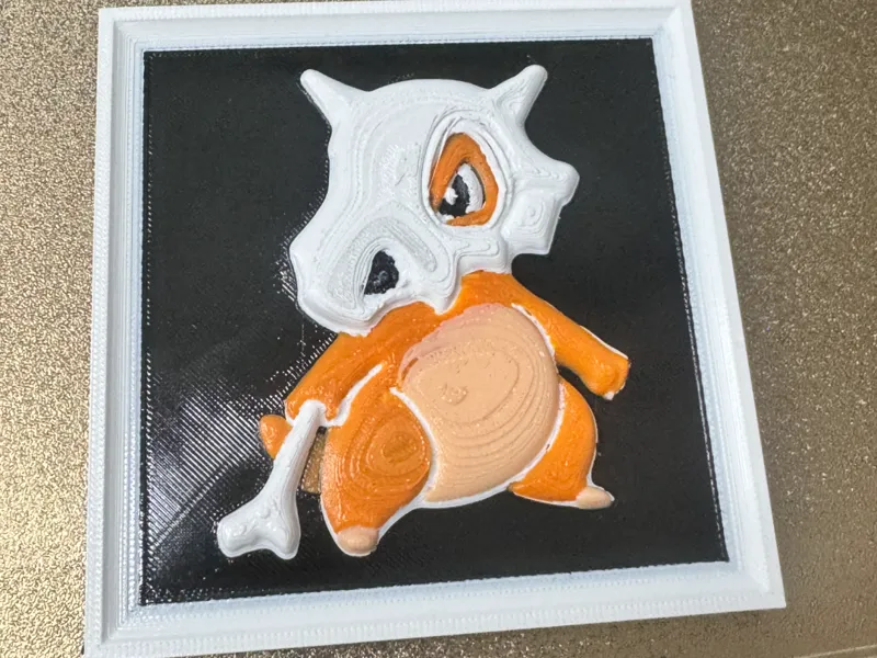 Cubone imagen en relieve