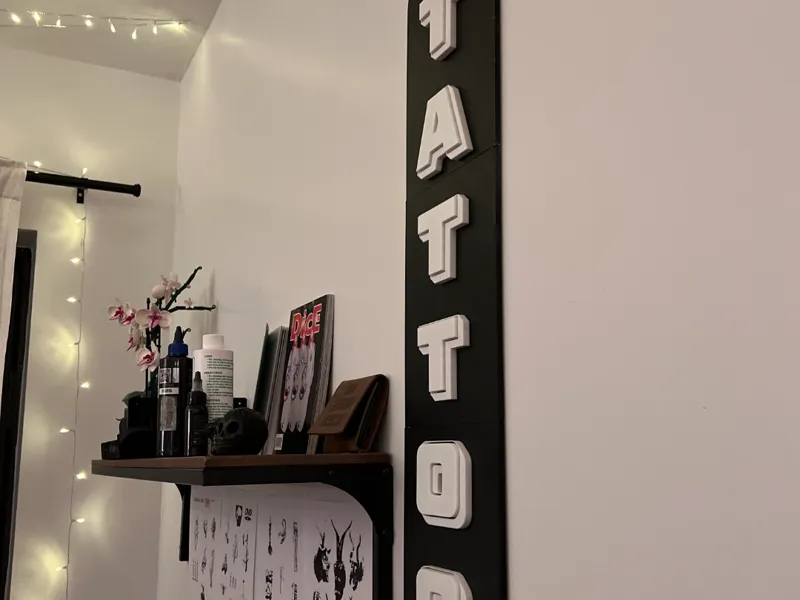 "Tattoo" 3D Sign. 741x180mm