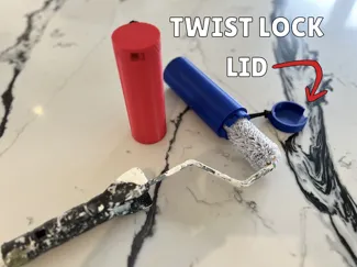 Small Paint Roller Storage Container