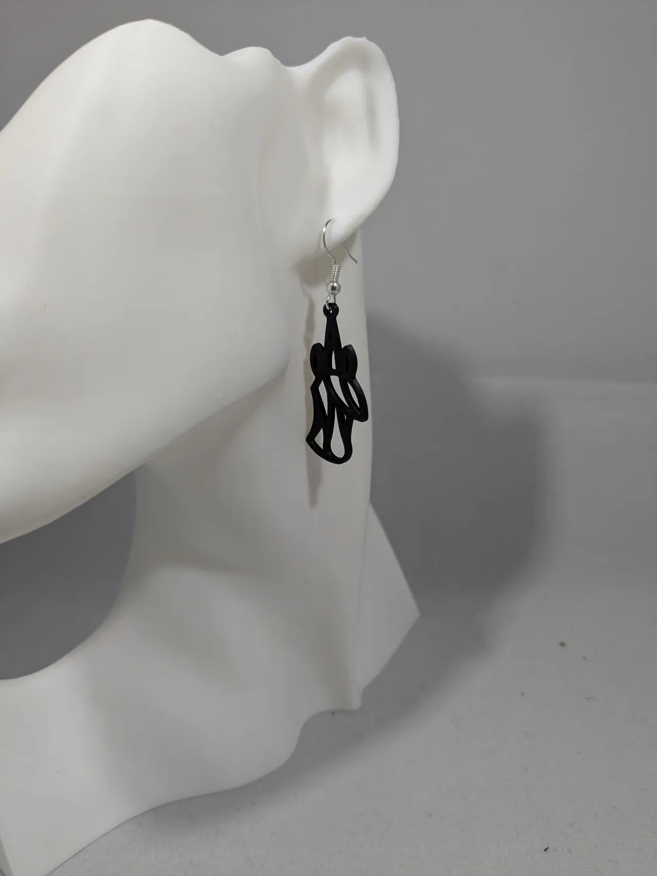 Unicorn earrings view 3