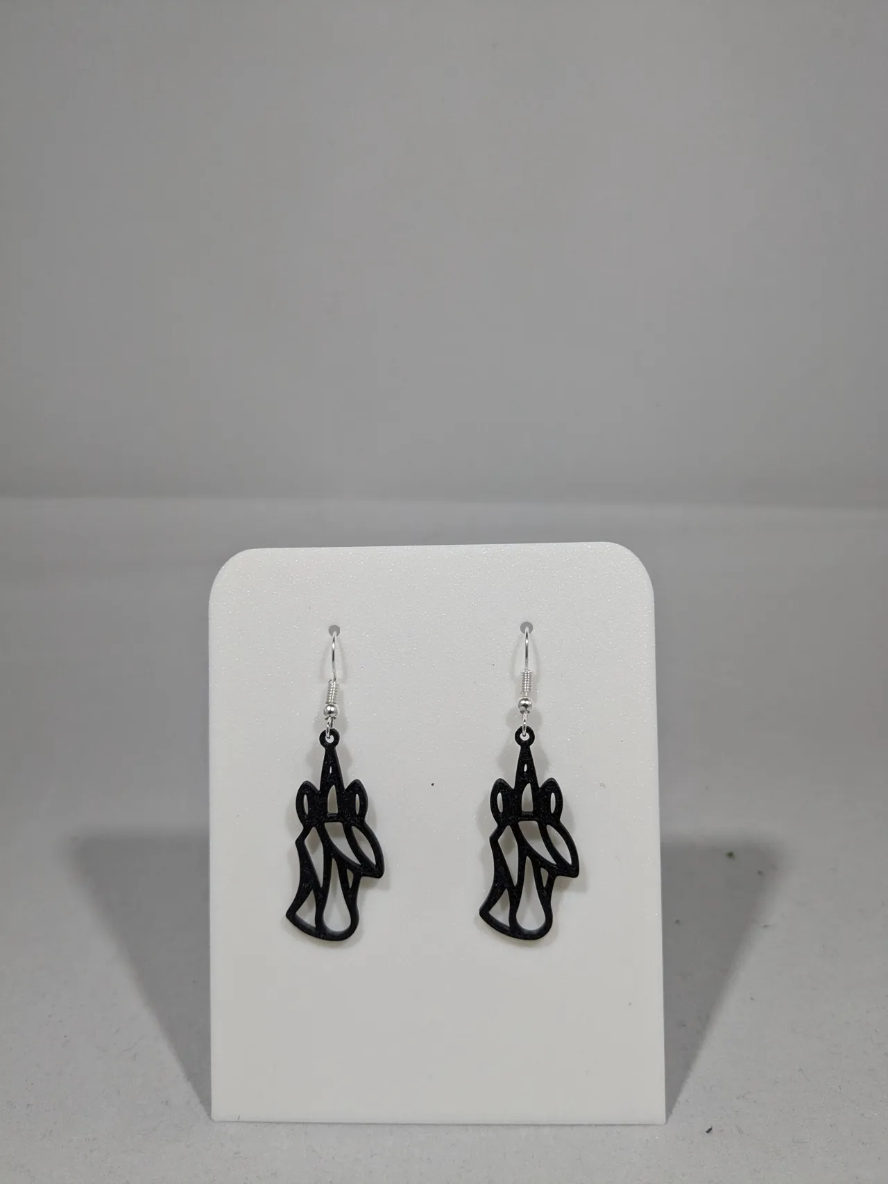Unicorn earrings view 4