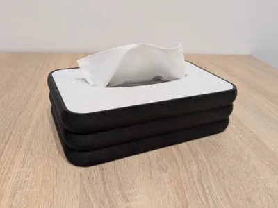 Stylish tissue box - with magnetic lid