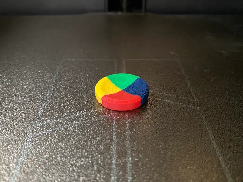 4 color test print