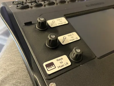 Allen & Heath CQ18-T Smart Rotaries Template