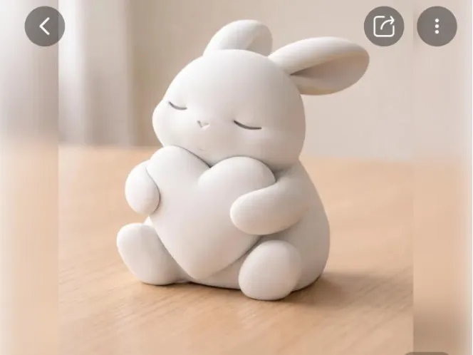 coniglio stampato 3d versione grande 